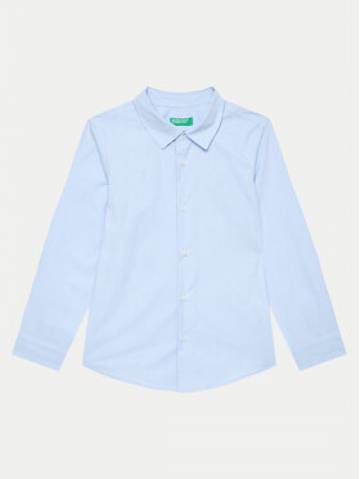 United Colors Of Benetton Сорочка 5DGXCQ00T Блакитний Regular Fit United Colors Of Benetton Сорочка 5DGXCQ00T Блакитний Regular Fit