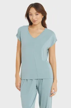 Женский голубой топ MODY Голубой M Etam 6525471