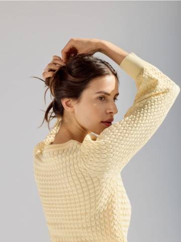 Reserved - LADIES` BLOUSE - світло-жовтий - ZR692-10X Reserved - LADIES` BLOUSE - світло-жовтий - ZR692-10X