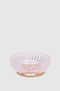 Розовая хрустальная подставка для мыла Elegance