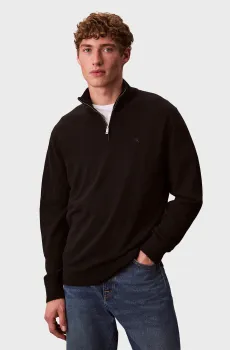 Мужская черная шерстяная кофта LS MERINO QZ Черный L Calvin Klein LV04LD318G