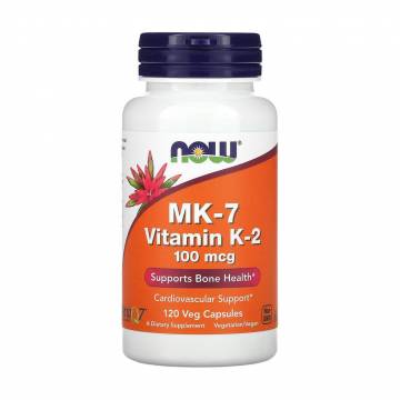Витамин K2 NOW foods MK-7 Vitamin K-2, 100 мкг, 120 капсул Витамин K2 NOW foods MK-7 Vitamin K-2, 100 мкг, 120 капсул