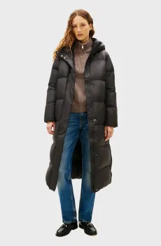Женский черный пуховик MODERN Черный L Tommy Hilfiger WW0WW46536