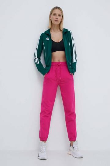 Кофта для тренинга adidas Performance Tiro 24 цвет зелёный с аппликацией Кофта для тренинга adidas Performance Tiro 24 цвет зелёный с аппликацией