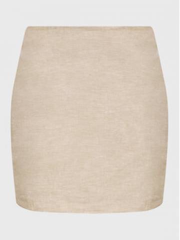 Gina Tricot Cпідниця-міні 19942 Бежевий Regular Fit Gina Tricot Cпідниця-міні 19942 Бежевий Regular Fit