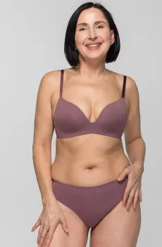 Женские лиловые трусики 001С Розовый XS brabrabra SLZ19802001