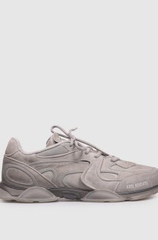 Серые замшевые кроссовки Eris с винтажным эффектом