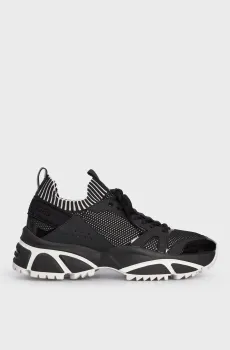 Мужские черные кроссовки LUCAS TRAINER Черный 44.5 Michael Kors 42F9LUFS1D