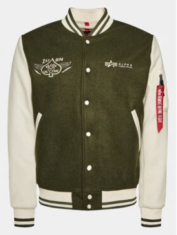 Alpha Industries Куртка бомбер Varsity Air Force 138107 Зелений Regular Fit Alpha Industries Куртка бомбер Varsity Air Force 138107 Зелений Regular Fit