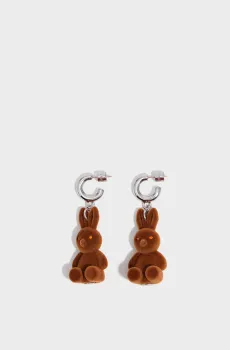 Женские коричневые серьги Коричневый ONESIZE Bimba Y Lola 261BAF298.10600