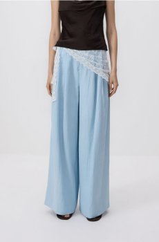 Reserved - Штани з додаванням віскози - блідо-блакитний - 883HU-05X