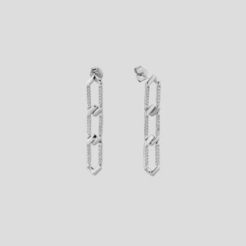 Серебряные серьги Minimal 520866б Серебряные серьги Minimal 520866б