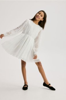 Reserved - Сукня з піря - кремовий - 276FW-01X