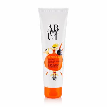 Детский крем для безопасного загара ABOUT sun Kids Cream SPF 50, 90 мл Детский крем для безопасного загара ABOUT sun Kids Cream SPF 50, 90 мл
