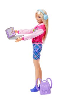 Игровой набор Barbie Школьный стиль с аксессуарами для обучения, от 3 лет, 29 см (HRG84)