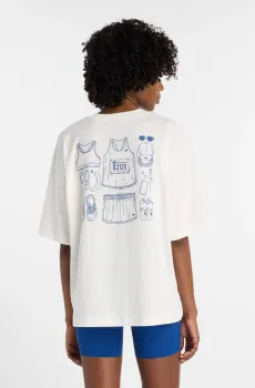 Женская белая футболка Outfit Layout Белый XL New Balance WT53924SST