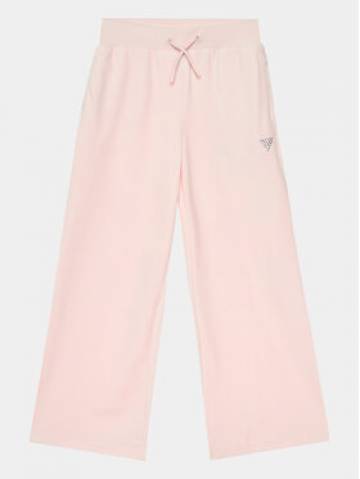 Guess Спортивні штани J4RQ16 KBXI2 Рожевий Wide Leg Guess Спортивні штани J4RQ16 KBXI2 Рожевий Wide Leg