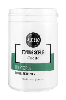 Тонизирующий скраб для тела Alesso Professionnel Cacao Toning Scrub с какао, 1 кг