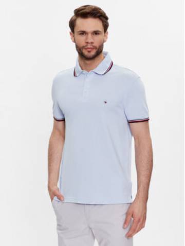 Tommy Hilfiger Поло 1985 MW0MW30750 Блакитний Slim Fit Tommy Hilfiger Поло 1985 MW0MW30750 Блакитний Slim Fit
