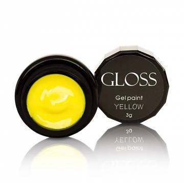 Гель-краска для ногтей Gloss Gel Paint Yellow, 3 г Гель-краска для ногтей Gloss Gel Paint Yellow, 3 г