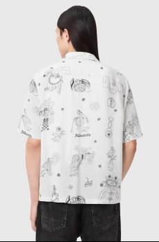 Рубашка с добавлением льна AllSaints TERRA