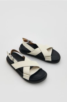 Reserved - Шкіряні босоніжки - білий - 618IX-00X