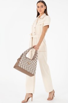 Pierre Cardin Paris Printed Hobo Bag