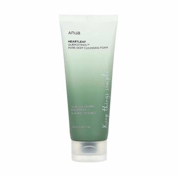 Глубокоочищающая пенка для лица Anua Heartleaf Quercetinol Pore Deep Cleansing Foam, 150 мл Глубокоочищающая пенка для лица Anua Heartleaf Quercetinol Pore Deep Cleansing Foam, 150 мл