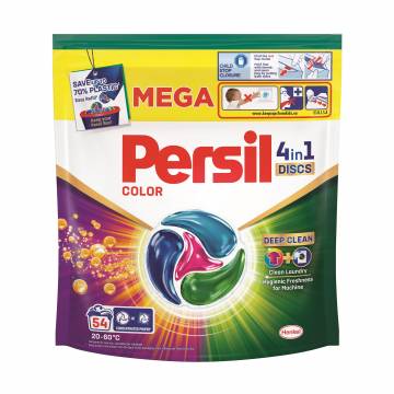 Диски для стирки Persil Color 4 in 1 Discs Deep Clean, 54 стирки, 54 шт Диски для стирки Persil Color 4 in 1 Discs Deep Clean, 54 стирки, 54 шт