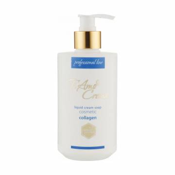Жидкое мыло для рук Ti Amo Crema Professional Line Liquid Cream Soap Cosmetic Collagen, 400 мл Жидкое мыло для рук Ti Amo Crema Professional Line Liquid Cream Soap Cosmetic Collagen, 400 мл