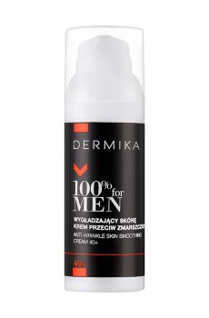 Мужской разглаживающий крем для лица Dermika Anti-Wrinkle Skin Smoothing Cream 40+, против морщин, 50 мл