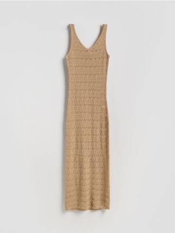 Reserved - LADIES` DRESS - бежевий - 870GC-08X