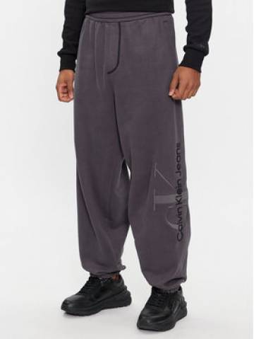 Calvin Klein Jeans Спортивні штани Monologo J30J324953 Сірий Relaxed Fit Calvin Klein Jeans Спортивні штани Monologo J30J324953 Сірий Relaxed Fit
