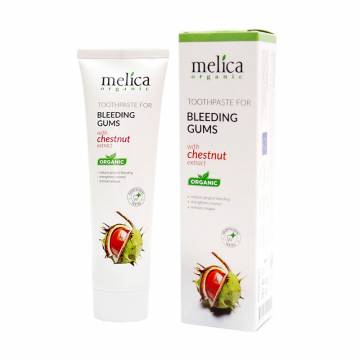 Зубная паста Melica для кровоточащих десен с экстрактом каштана, 100 мл