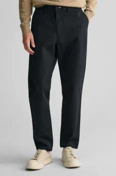 Мужские черные чиносы TAPERED TWILL CHINOS Черный 32-32 Gant 1505267