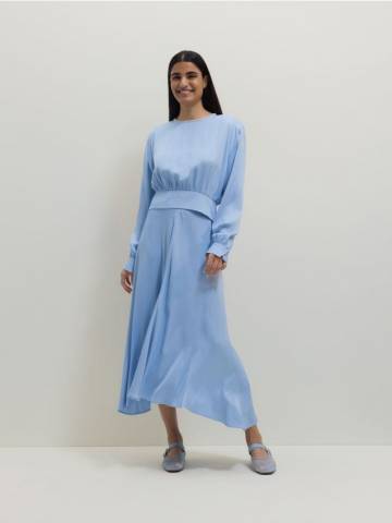 Reserved - Асиметрична спідниця-міні - світло-блакитний - 477EN-50X