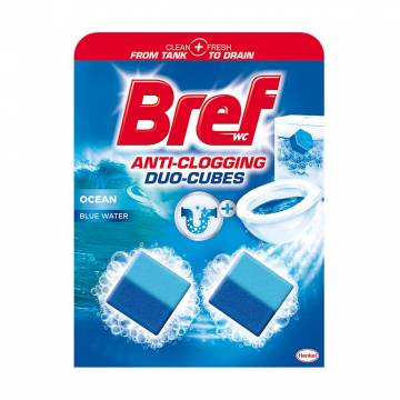 Очищающие кубики для сливного бачка Bref Duo-Cubes 2 в 1, 100 г Очищающие кубики для сливного бачка Bref Duo-Cubes 2 в 1, 100 г