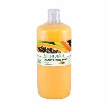 Жидкое крем-мыло Fresh Juice Папайя, с увлажняющим маслом авокадо, 1 л Жидкое крем-мыло Fresh Juice Папайя, с увлажняющим маслом авокадо, 1 л