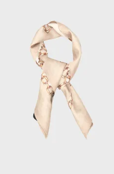 Женский бежевый платок с узором Бежевый ONESIZE Guess AW5415.POL03;TAU