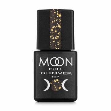 Топ для гель-лака Moon Full Shimmer Top с шиммером, 1020 Gold, 8 мл Топ для гель-лака Moon Full Shimmer Top с шиммером, 1020 Gold, 8 мл