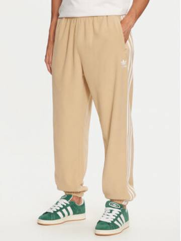 adidas Спортивні штани adicolor 3-Stripes IZ2490 Бежевий Regular Fit adidas Спортивні штани adicolor 3-Stripes IZ2490 Бежевий Regular Fit