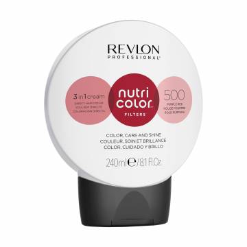 Тонирующий крем-бальзам для волос Revlon Professional Nutri Color Filters Fashion 500 Purple Rеd, 240 мл Тонирующий крем-бальзам для волос Revlon Professional Nutri Color Filters Fashion 500 Purple Rеd, 240 мл