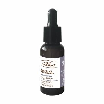 Сыворотка для лица Green Pharmacy Face Serum Бакучиол и постбиотики, 30 мл Сыворотка для лица Green Pharmacy Face Serum Бакучиол и постбиотики, 30 мл
