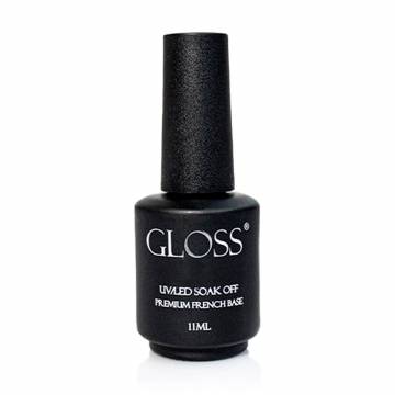 База для гель-лака Gloss Premium French Base UV/LED Soak Off, Beige Pearl, 11 мл База для гель-лака Gloss Premium French Base UV/LED Soak Off, Beige Pearl, 11 мл