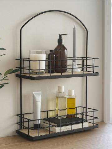 Металева поличка - чорний