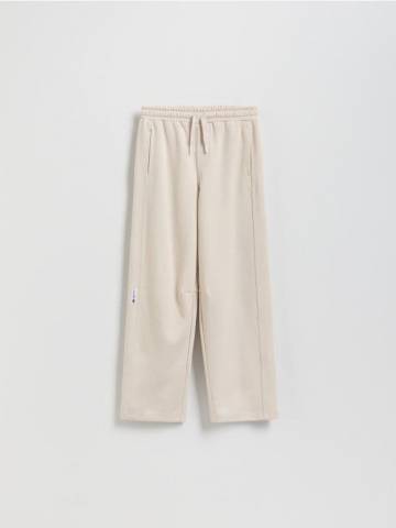 Reserved - Бавовняні штани - бежевий - 079FO-08X