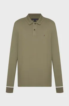 Мужское зеленое поло L/S PLACKET INTEREST REG POLO Зеленый XL Tommy Hilfiger MW0MW33138