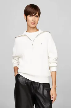 Женская белая кофта CO CARDI STITCH Белый L Tommy Hilfiger WW0WW42141