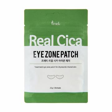 Тканевые патчи для кожи вокруг глаз Prreti Real Cica Eye Zone Patch, 30 шт, 25 г