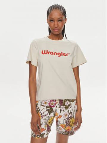 Wrangler Футболка 112350305 Écru Regular Fit Wrangler Футболка 112350305 Écru Regular Fit